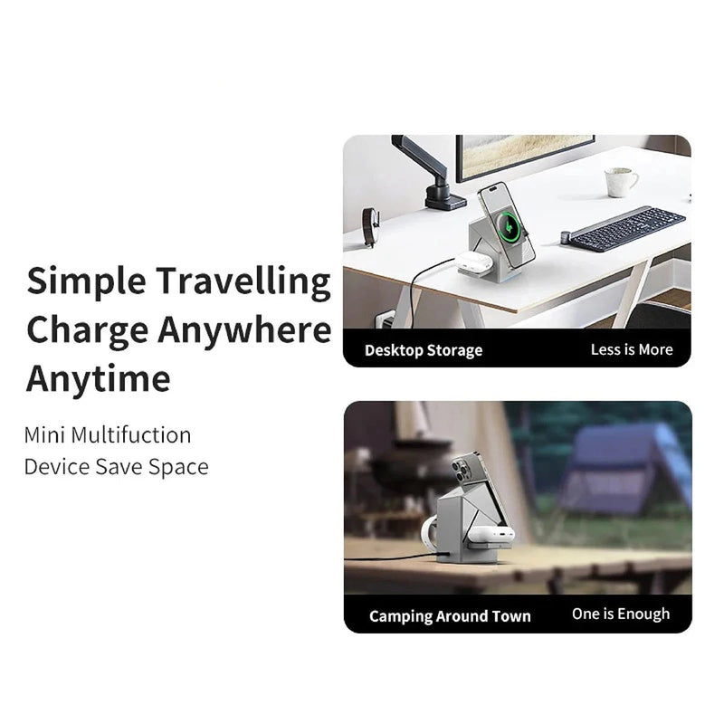 Magnetic 3-in-1 Wireless Quick Charger