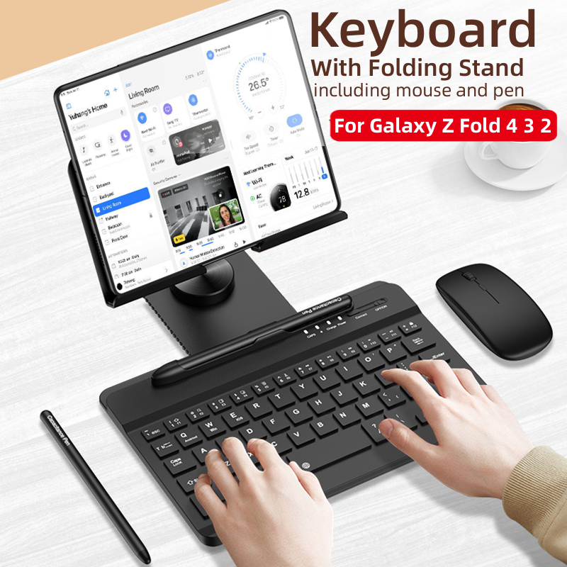 FlexiDesk Laptop Stand with Keyboard, Wireless Mouse and Pen