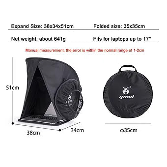 Outdoor Foldable Laptop Sunshade - Mystery Gadgets outdoor-foldable-laptop-sunshade, 