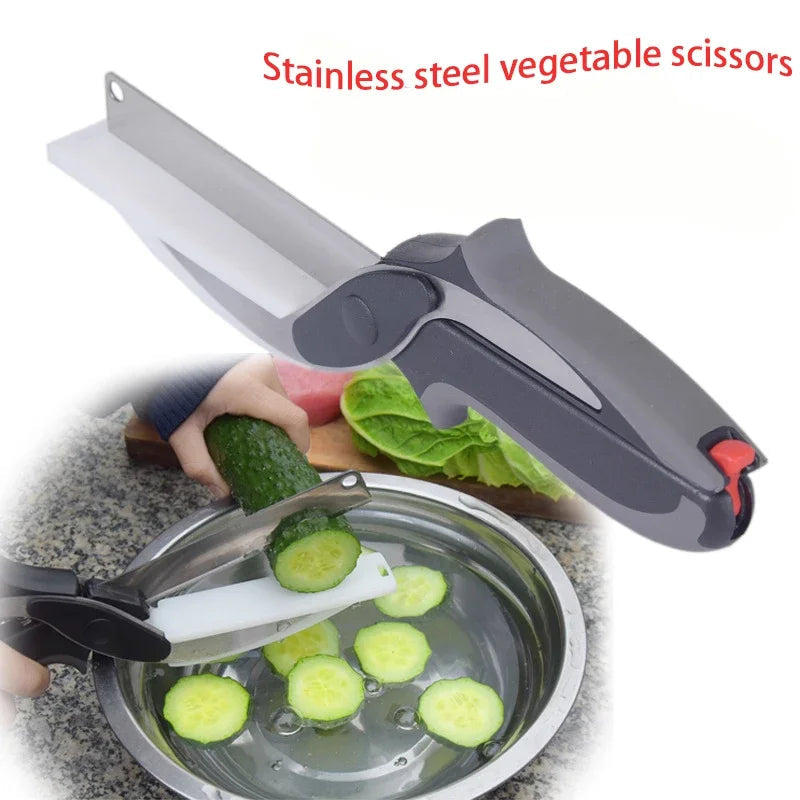 Multi-Function Scissors with Chopping Board