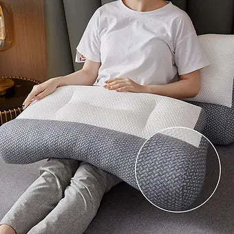 Anti-Traction Zoned Knitted Neck Support Pillow - Mystery Gadgets anti-traction-zoned-knitted-neck-support-pillow, 