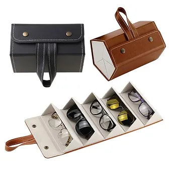 Foldable Leather Sunglasses Case - Mystery Gadgets foldable-leather-sunglasses-case, Gadgets