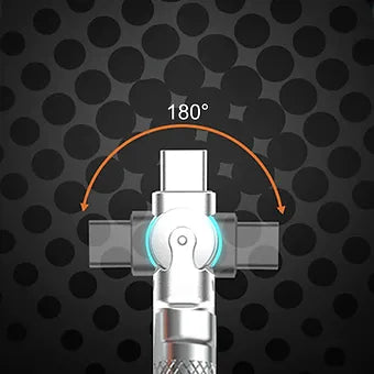 Rotatable Fast Charge Data Cable - Mystery Gadgets rotatable-fast-charge-data-cable, Mobile & Accessories