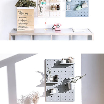 Wall-Mounted Peg Board Shelves - Mystery Gadgets wall-mounted-peg-board-shelves, Gadgets