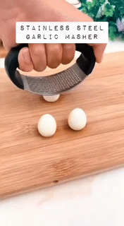 Stainless Steel Garlic Masher - Mystery Gadgets stainless-steel-garlic-masher, Garlic Masher
