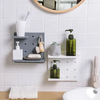 Wall-Mounted Peg Board Shelves - Mystery Gadgets wall-mounted-peg-board-shelves, Gadgets