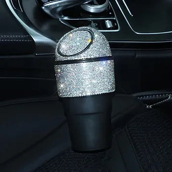 Diamond Studded Car Trash Can - Mystery Gadgets diamond-studded-car-trash-can, Car Accessories