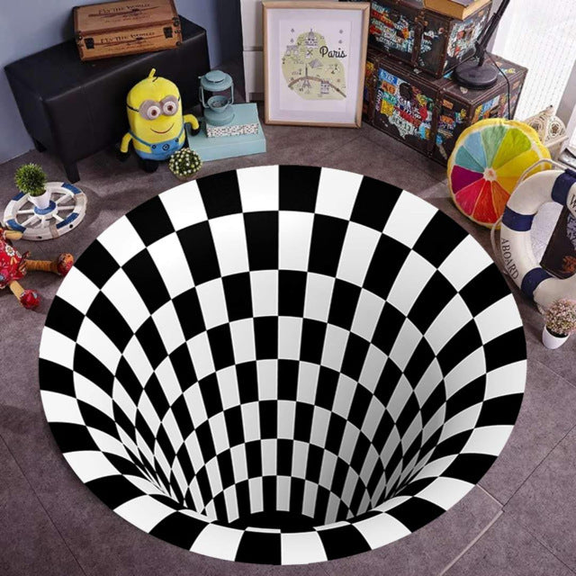 3D Vortex Illusion Carpet - Mystery Gadgets 3d-vortex-illusion-carpet, home, Home Decor