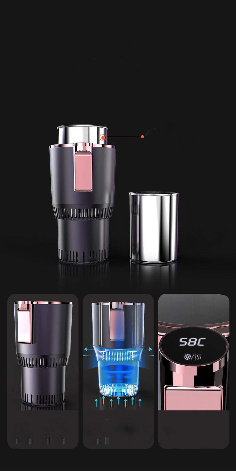 2-in-1 Smart Car Heating & Cooling Cup - Mystery Gadgets 2-in-1-smart-car-heating-cooling-cup, Car & Accessories, Car Cup, Cup Warmer, Gadget
