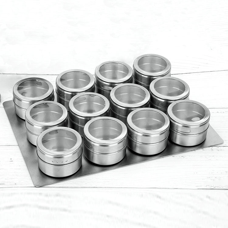 Stainless Steel Magnetic Spice Jar - Mystery Gadgets stainless-steel-magnetic-spice-jar, 