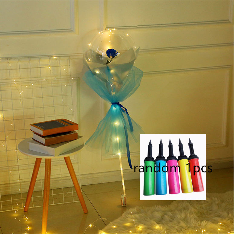 LED Luminous Balloon Rose Bouquet - Mystery Gadgets led-luminous-balloon-rose-bouquet-transparent-bobo-ball-rose, Christmas Collections, Gifts, Home Decor
