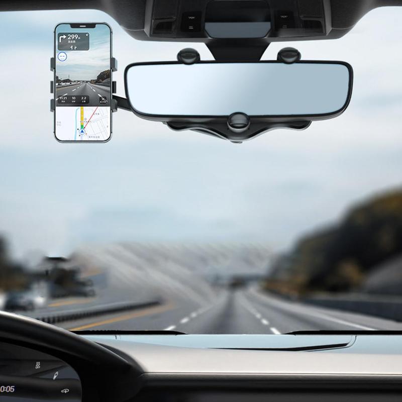 Rotatable Rearview Mirror Mobile Holder - Mystery Gadgets rotatable-rearview-mirror-mobile-holder, Car Mobile Holder, Mobile Holder