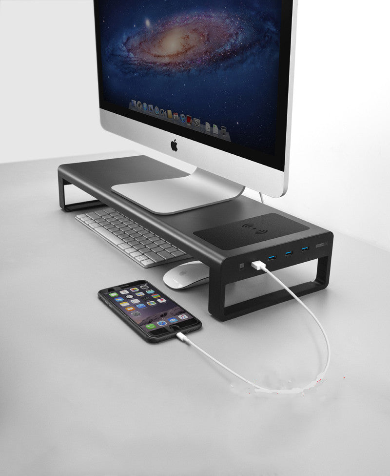 Monitor Docking Station With Wireless Charger - Mystery Gadgets monitor-docking-station-with-wireless-charger, Gadget