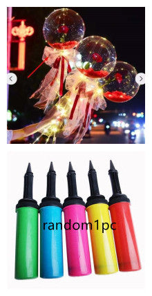 LED Luminous Balloon Rose Bouquet - Mystery Gadgets led-luminous-balloon-rose-bouquet-transparent-bobo-ball-rose, Christmas Collections, Gifts, Home Decor