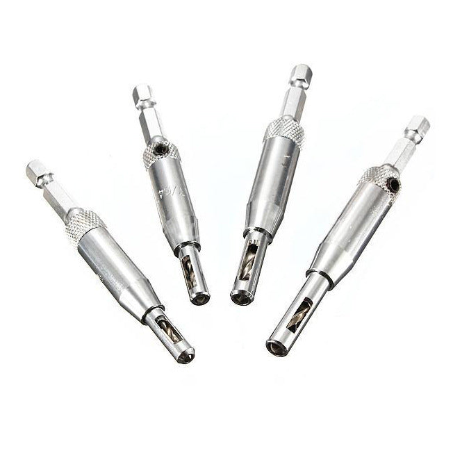 Self Centering Drill Bits Set - Mystery Gadgets self-centering-hinge-drill-set, tools
