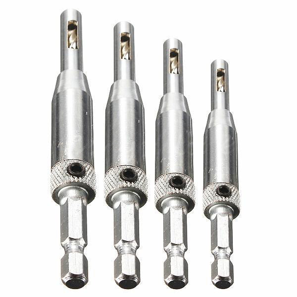 Self Centering Drill Bits Set - Mystery Gadgets self-centering-hinge-drill-set, tools