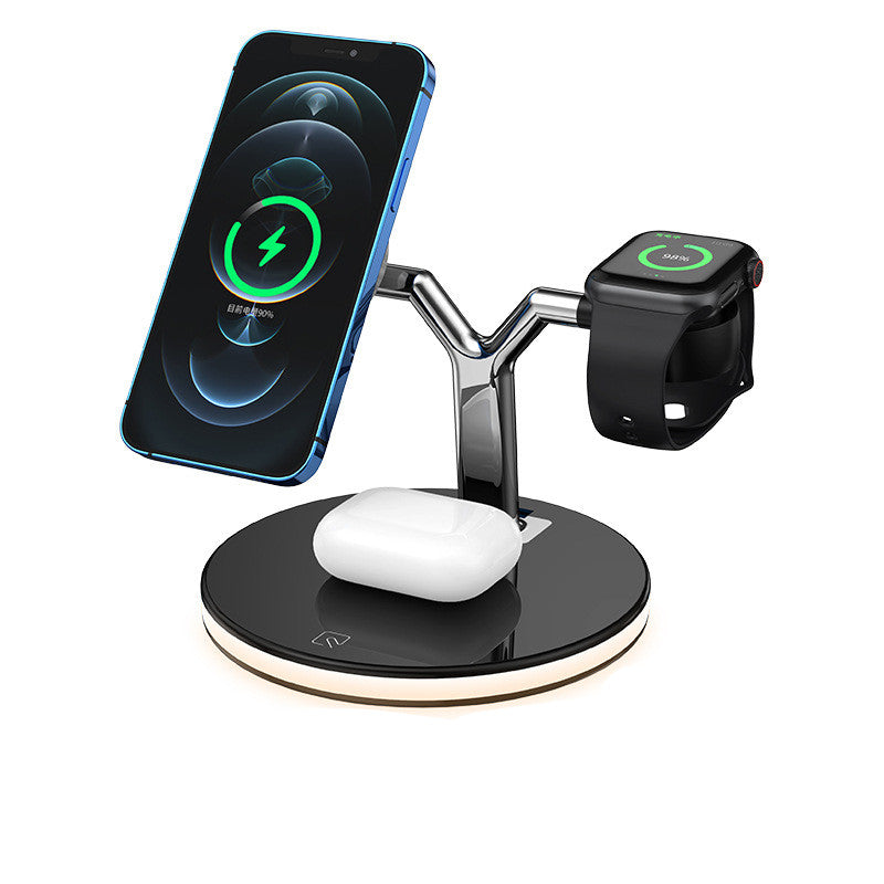 Three-In-One Fast Magnetic Wireless Charger - Mystery Gadgets three-in-one-fast-magnetic-wireless-charger, Gadget, Mobile & Accessories