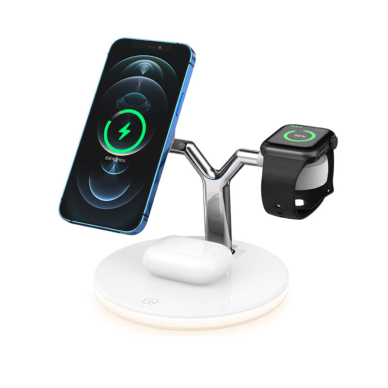 Three-In-One Fast Magnetic Wireless Charger - Mystery Gadgets three-in-one-fast-magnetic-wireless-charger, Gadget, Mobile & Accessories