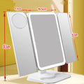 Trifold Makeup Mirror With LED Light - Mystery Gadgets tri-fold-makeup-mirror-with-led-light, Health & Beauty