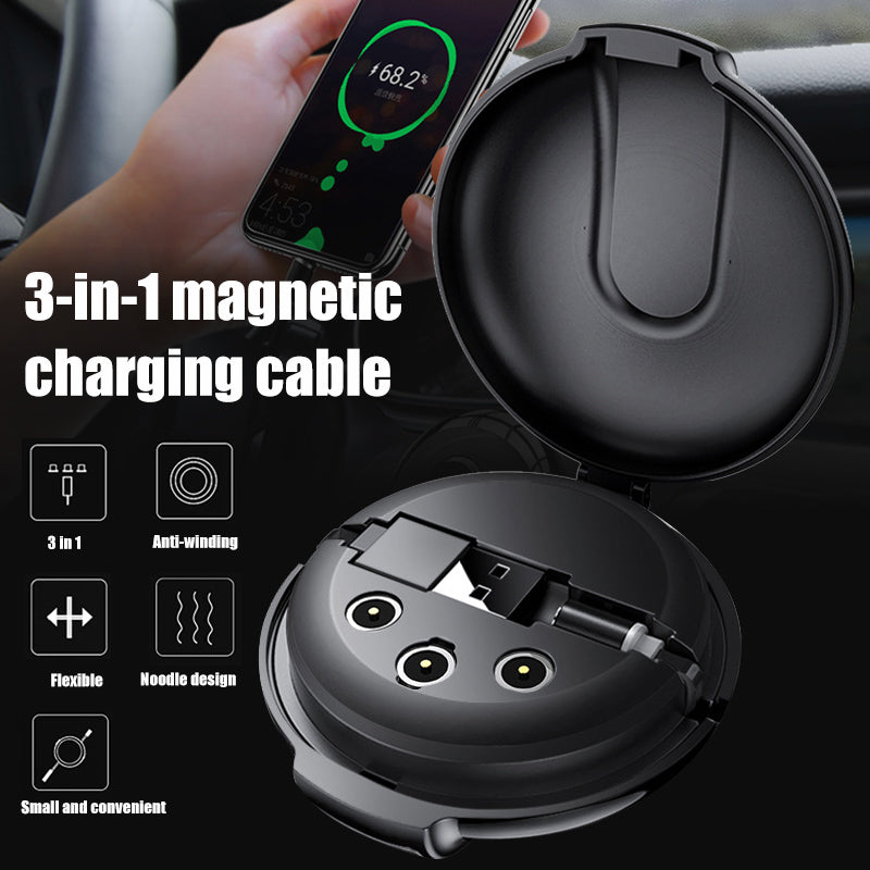 3-in-1 Magnetic Retractable Charger - Mystery Gadgets 3-in-1-magnetic-retractable-charger, Car & Accessories, Gadget, Mobile & Accessories