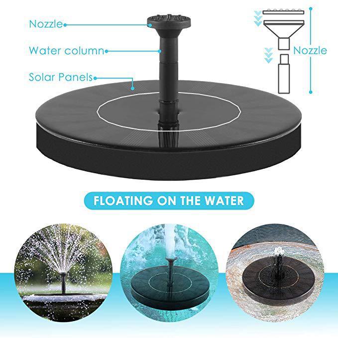 Solar Water Fountain - Mystery Gadgets solar-water-fountain, Garden