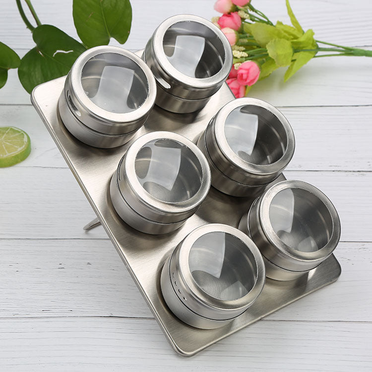 Stainless Steel Magnetic Spice Jar - Mystery Gadgets stainless-steel-magnetic-spice-jar, 