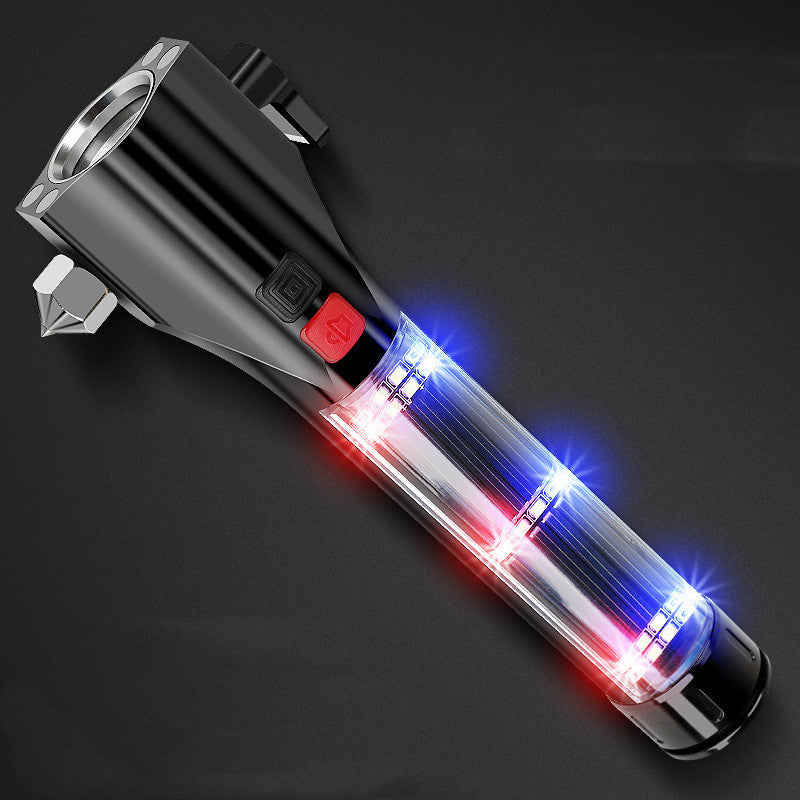 Multifunctional Flashlight With Hammer - Mystery Gadgets multifunctional-flashlight-with-hammer, Flashlight