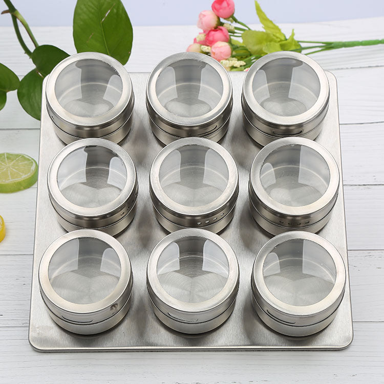 Stainless Steel Magnetic Spice Jar - Mystery Gadgets stainless-steel-magnetic-spice-jar, 