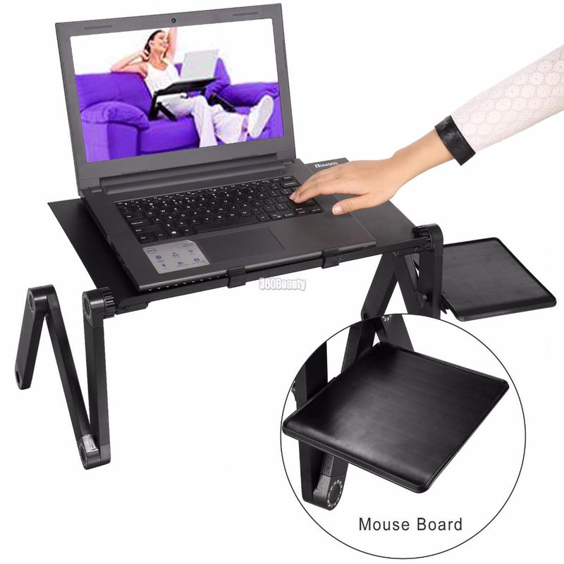 Adjustable Ergonomic Portable Aluminum Laptop Desk - Mystery Gadgets adjustable-ergonomic-portable-aluminum-laptop-desk, Computer & Accessories, Home & Kitchen, Laptop