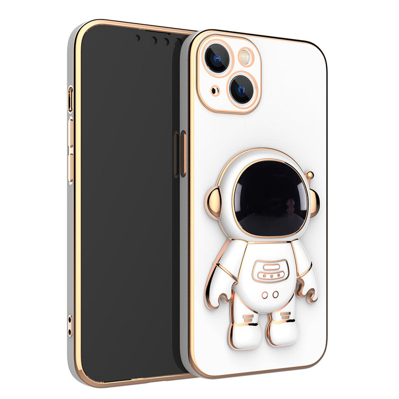 Electroplated Astronaut Folding Stand Phone Case - Mystery Gadgets electroplated-astronaut-folding-stand-phone-case, Phone Case