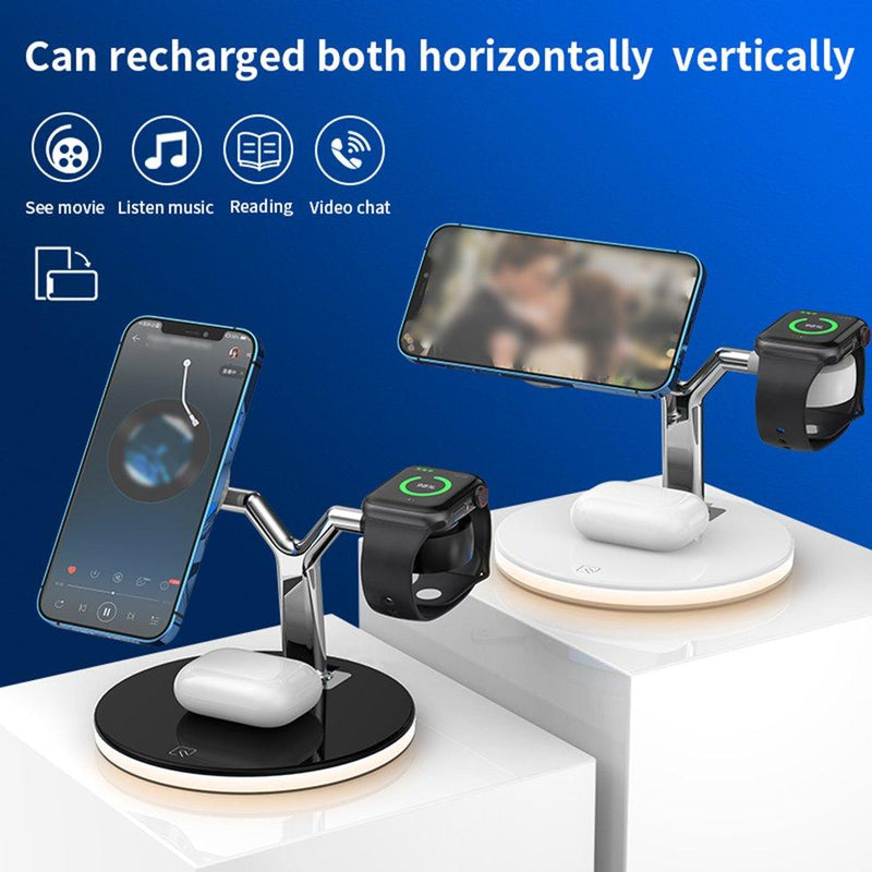 Three-In-One Fast Magnetic Wireless Charger - Mystery Gadgets three-in-one-fast-magnetic-wireless-charger, Gadget, Mobile & Accessories