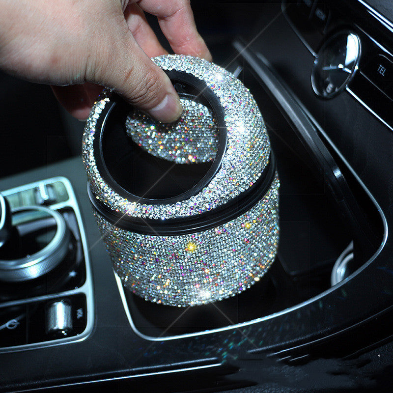 Diamond Studded Car Trash Can - Mystery Gadgets diamond-studded-car-trash-can, Car Accessories