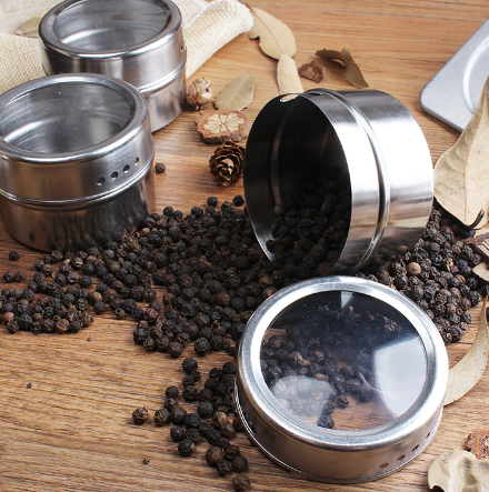 Stainless Steel Magnetic Spice Jar - Mystery Gadgets stainless-steel-magnetic-spice-jar, 