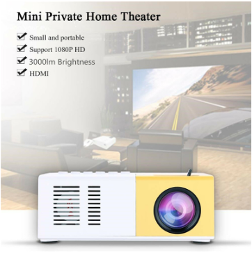 Mini Portable Projector 1080p - Mystery Gadgets mini-portable-projector-1080p, Computer & Accessories, Gadget, Gift, Home & Kitchen, Office