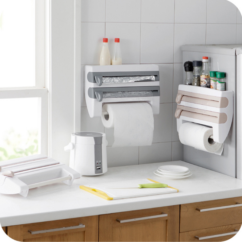4 in 1 Kitchen Wall-Mounted Storage Rack - Mystery Gadgets 4-in-1-kitchen-wall-mounted-storage-rack, Gadget, Home & Kitchen, Storage