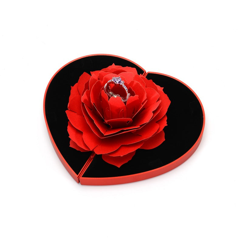 Heart-Shaped Rose Ring Box - Mystery Gadgets heart-shaped-rose-ring-box, Gift