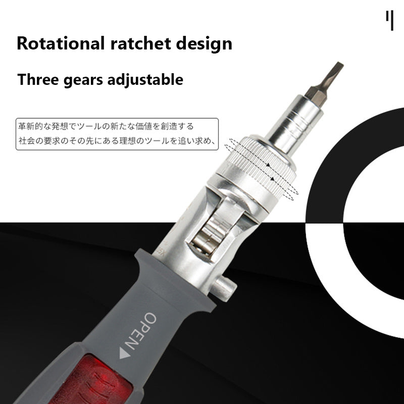 Rotatable Ratchet Screwdriver Set - Mystery Gadgets rotatable-ratchet-screwdriver-set, tools