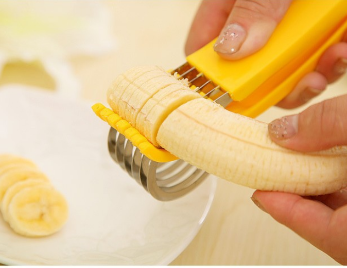 Stainless Steel Banana Slicer - Mystery Gadgets stainless-steel-banana-slicer, 