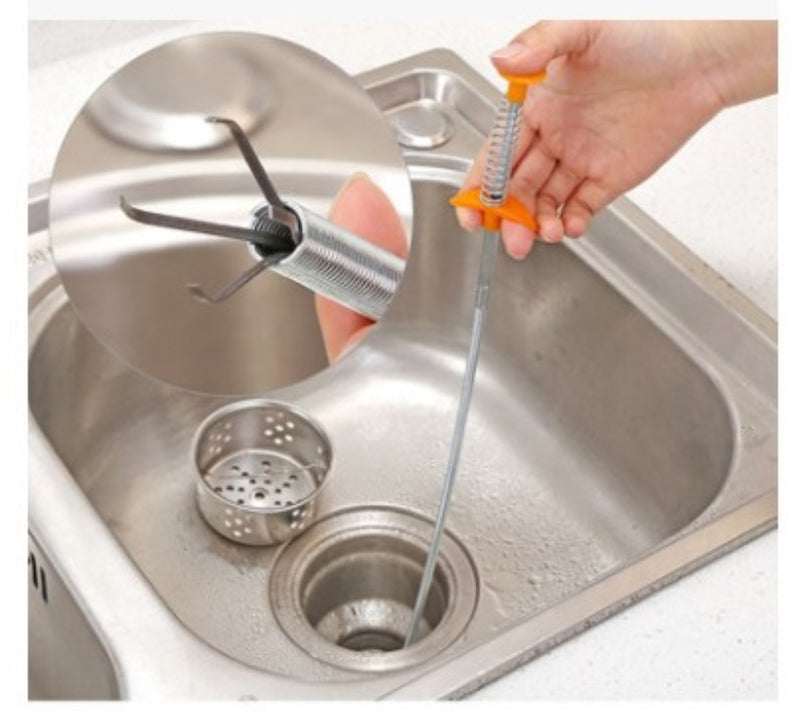 Spring Pipe Dredging Tool - Mystery Gadgets kitchen-pass-sewer-dredge-spring-pipe-dredge-tool, Kitchen & Dining