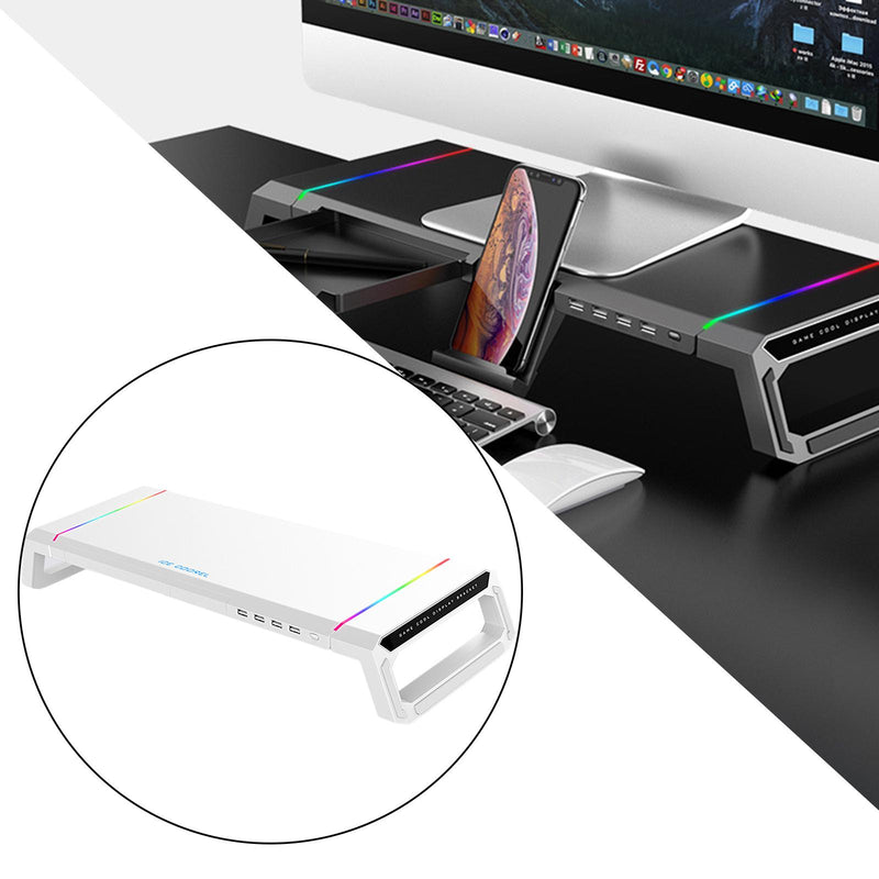RGB Computer Monitor Raiser Stand - Mystery Gadgets rgb-computer-monitor-raiser-stand, Computer & Accessories