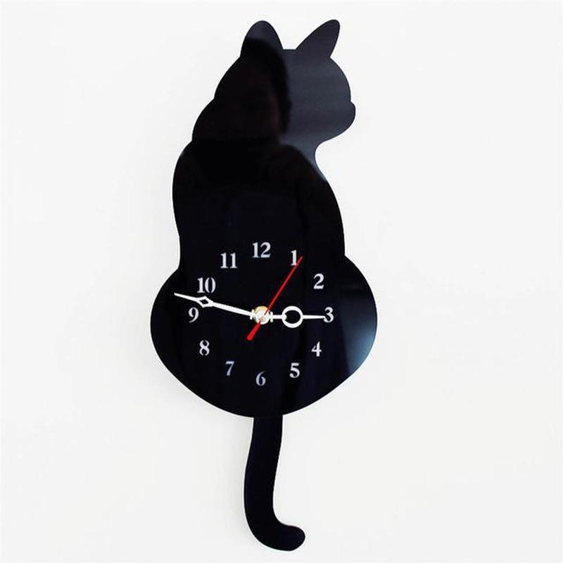 Cat Tail Wall Hanging Clock - Mystery Gadgets cat-tail-wall-hanging-clock, Home Decor