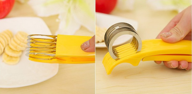 Stainless Steel Banana Slicer - Mystery Gadgets stainless-steel-banana-slicer, 