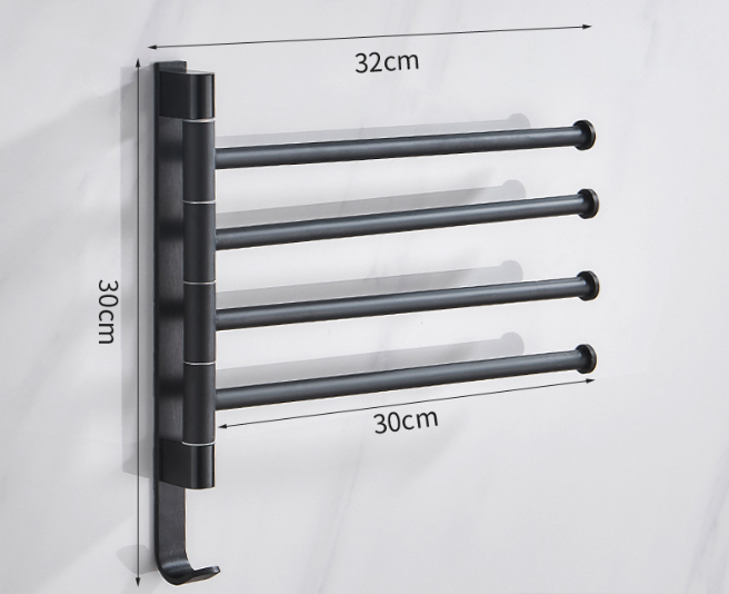 Punch Free Rotating Towel Holder - Mystery Gadgets punch-free-rotating-towel-holder, bathroom, Home & Kitchen