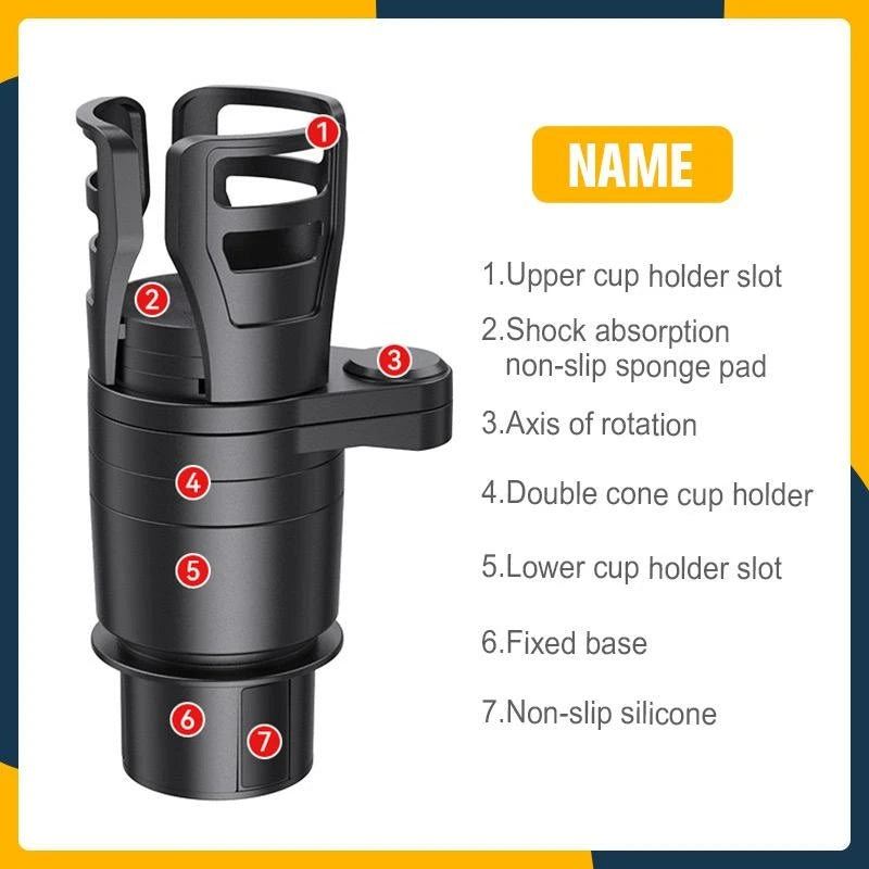 4 In 1 Adjustable Car Cup Holder - Mystery Gadgets 4-in-1-adjustable-car-cup-holder, Car Cup Holder