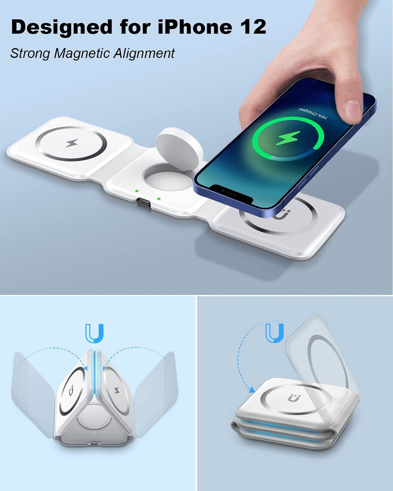 Three In One Wireless Charger - Mystery Gadgets three-in-one-wireless-charger, Gadget, mobile accessories