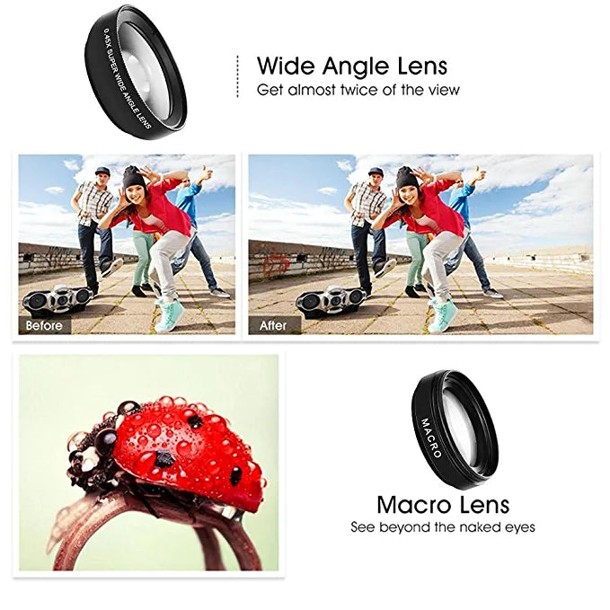 Mobile Phone Wide-Angle Macro Lens - Mystery Gadgets mobile-phone-wide-angle-macro-lens, Mobile & Accessories