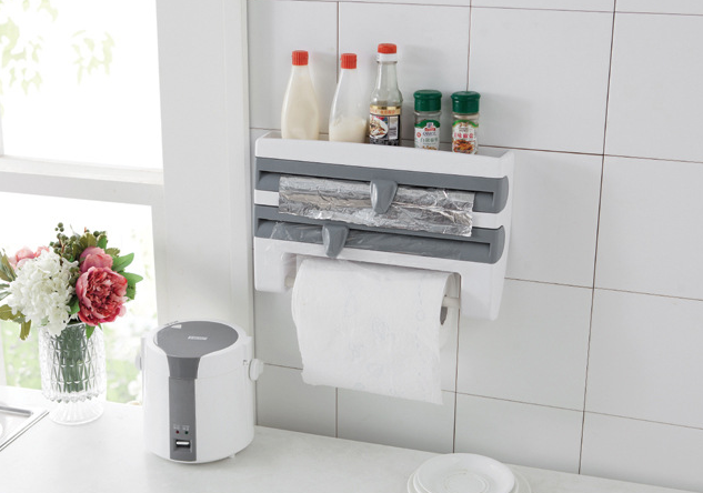 4 in 1 Kitchen Wall-Mounted Storage Rack - Mystery Gadgets 4-in-1-kitchen-wall-mounted-storage-rack, Gadget, Home & Kitchen, Storage