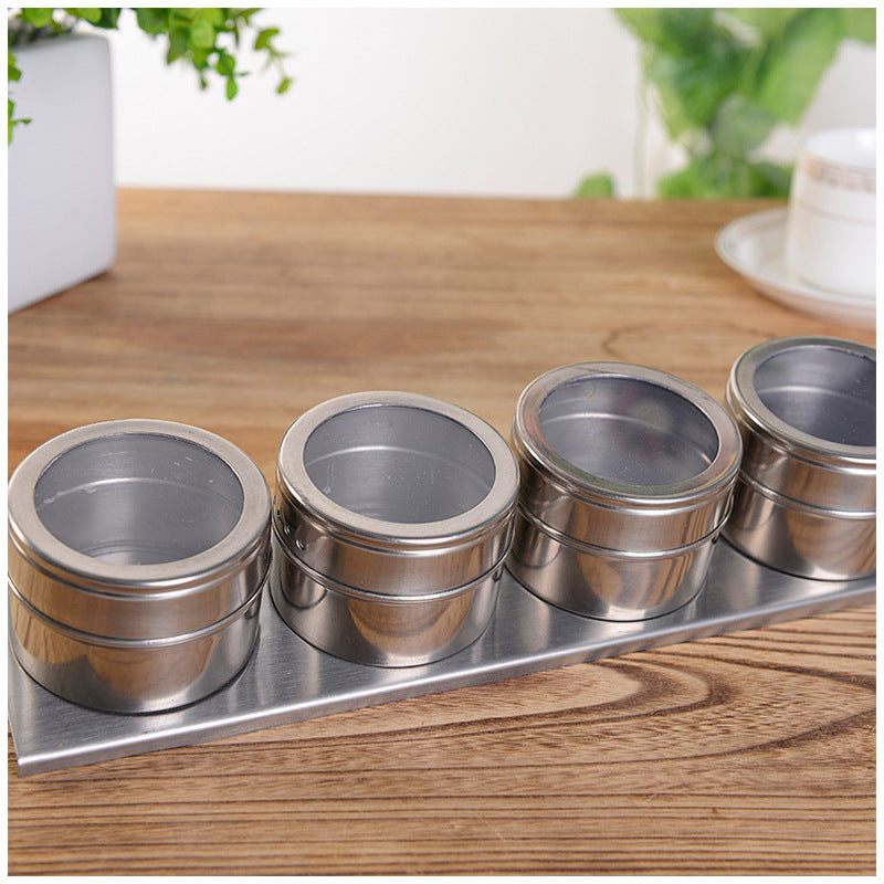 Stainless Steel Magnetic Spice Jar - Mystery Gadgets stainless-steel-magnetic-spice-jar, 