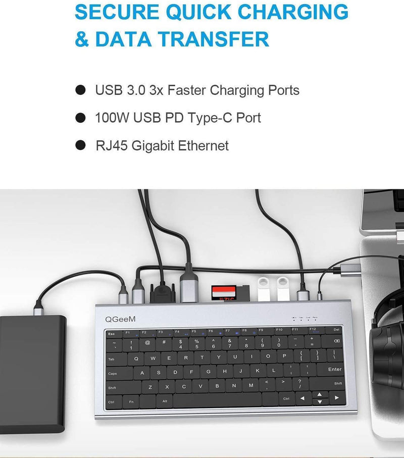 Docking Station With Keyboard - Mystery Gadgets docking-station-with-keyboard, Computer & Accessories, Gadget, Mobile & Accessories, USB charging