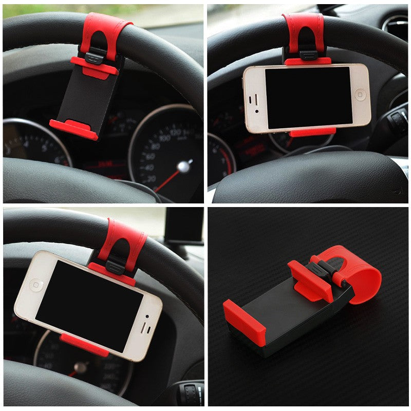 Car Steering Wheel Mount Mobile Holder - Mystery Gadgets car-steering-wheel-mount-mobile-holder, Car Steering Mobile Holder